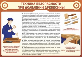Стенд "Техника безопасности при долблении древесины" - fgospostavki.ru - Калуга