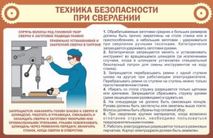 Стенд "Техника безопасности при сверлении" - fgospostavki.ru - Калуга