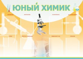 Стенд "Юный химик" Вариант 1 - fgospostavki.ru - Калуга