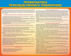 Стенд "Профилактика производственного травматизма" - fgospostavki.ru - Калуга
